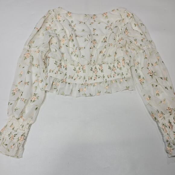 MAJORELLE Emerson Top in White Field - Picture 10 of 11